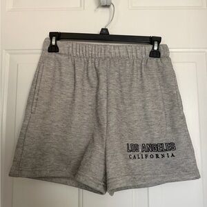 Gray Los Angeles Graphic Athletic Women's Shorts